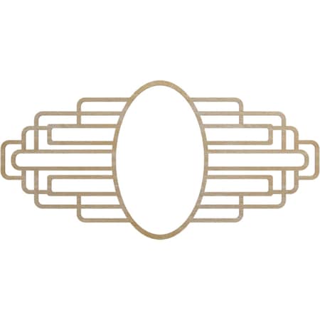 Ekena Millwork Elizabeth Wood Fretwork Pierced Ceiling Medallion, Birch, 30"W x 15"H x 8 1/4"IW x 14 1/4"IH x 1/4"T CMWP30X15X0250EBBI